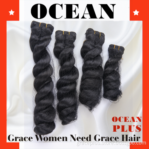4pcs loose wave outlook wholesale best selling cheap Wholesale 100% synthetic hair extensions dropship